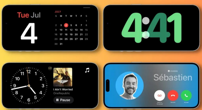 吴桥苹果手机维修分享iOS17横屏充电待机显示有什么好处 