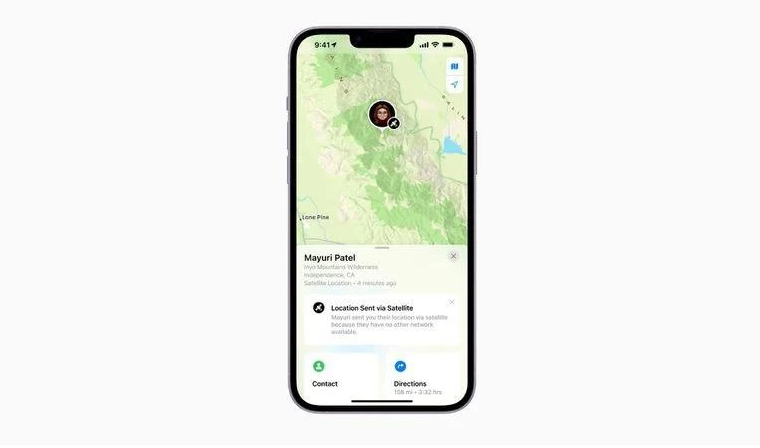 吴桥苹果14维修分享iPhone14系列中 FindMy功能通过卫星分享位置方法教程 